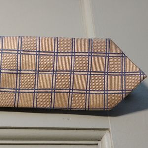 Men's J. Khaki (1) 50" gold yellow blue neck tie
